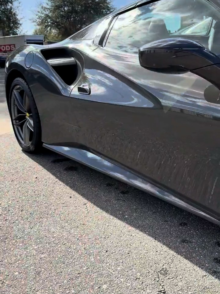 Ferrari with OCD ceramic coating finish