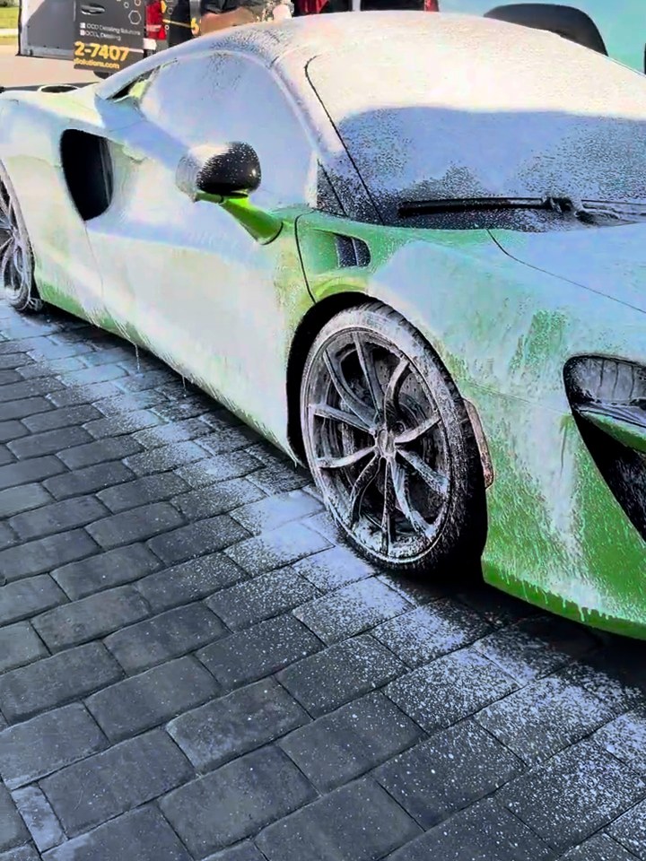 McLaren foam wash on an OCD maintenance visit