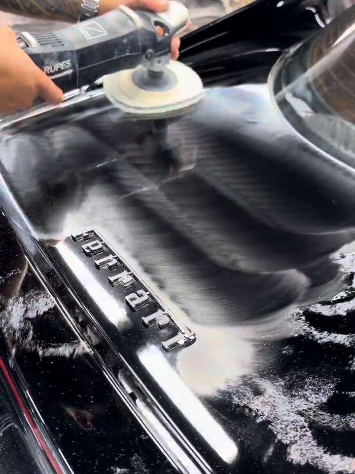 OCD technician machine polishing paint